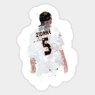 Zinedine Zidane - Real Madrid Legend Sticker